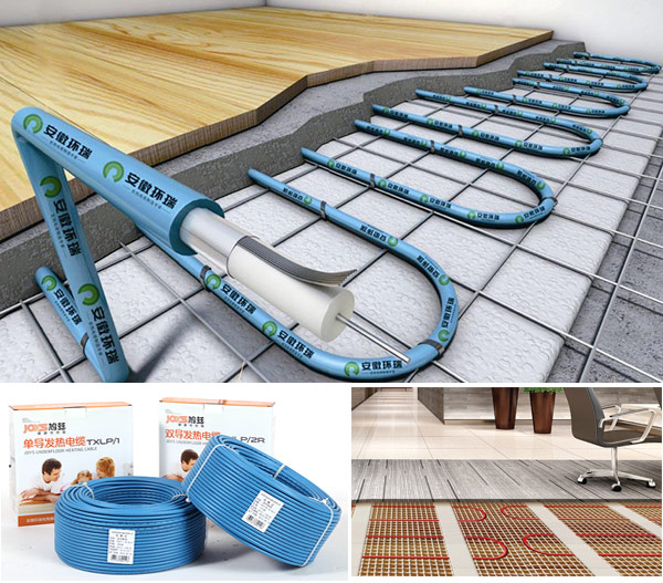 發(fā)熱電纜產品和安裝圖