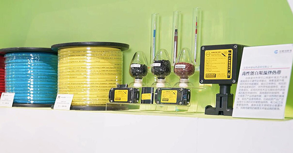 高性能自限溫伴熱帶產品入選安徽創(chuàng)新館展示。 環(huán)瑞電熱供圖